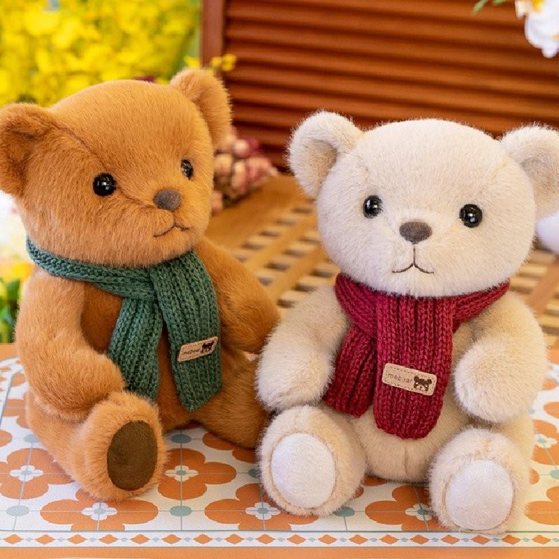 Panda Scarf Bear Plush Toy Room Decoration Ornaments Children Gift Festivals