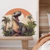 Cartoon Hand-Painted Dinosaur Wall Sticker Self-Adhesive Removable for Kids Room Kindergarten Commercial Wall Decoration