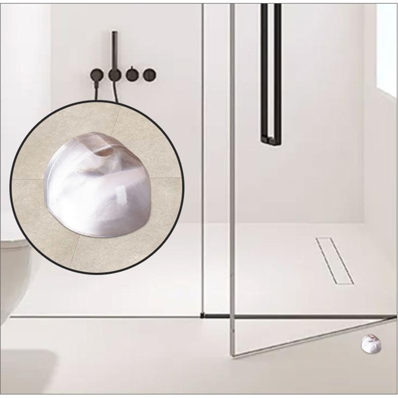 1-4pcs Transparent Door Stopper Self Adhesive Door Holder Catch Floor Mounted Door Stop for Protection of Wall and Furniture