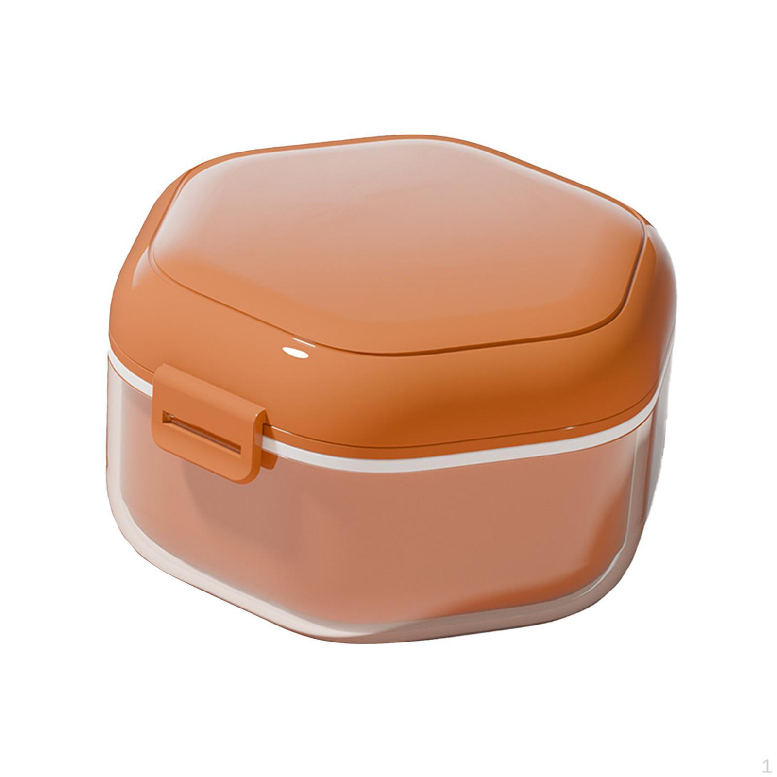 

Чехол для зубного протеза, прозрачный, тонкий, держатель для капы для фиксатора оранжевый