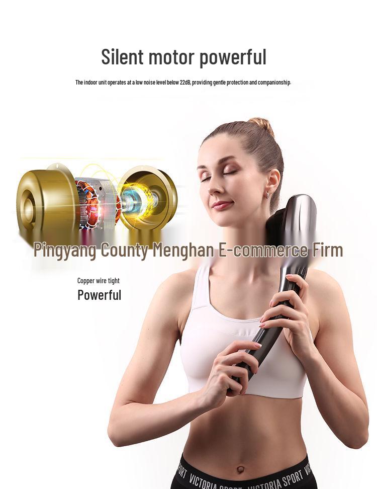 Cervical Vertebra and Full-Body Rechargeable Massager: Neck, Shoulder, Waist, Leg Vibration Massage Hammer