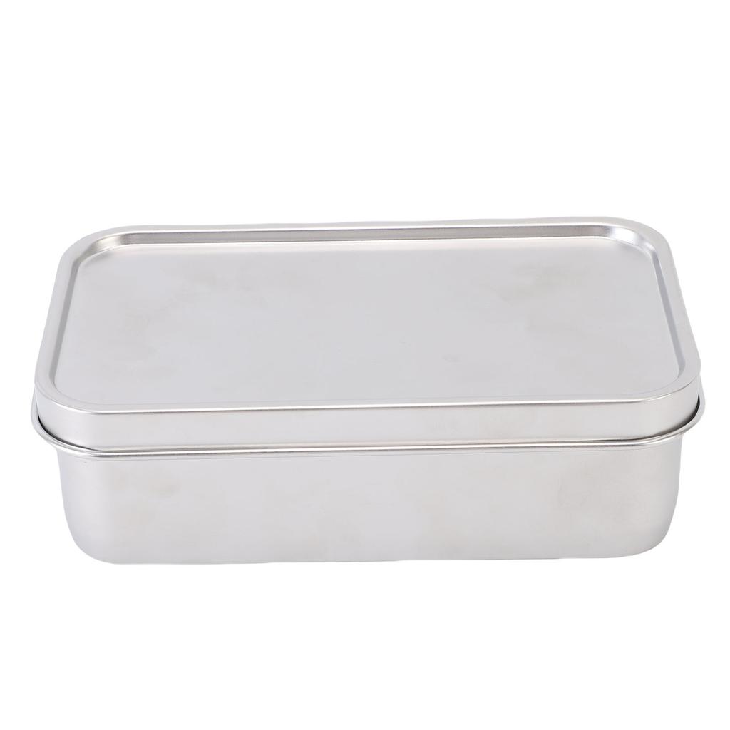 Lunchbox 304 Edelstahl Tragbarer Lunchbehälter mit Riemen für Büro Schule Picknick