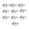 1/10 pieces Fashion Clothes Hooks Stainless Steel Hangings Single Hooks Top Mounted Hooks  Hotel