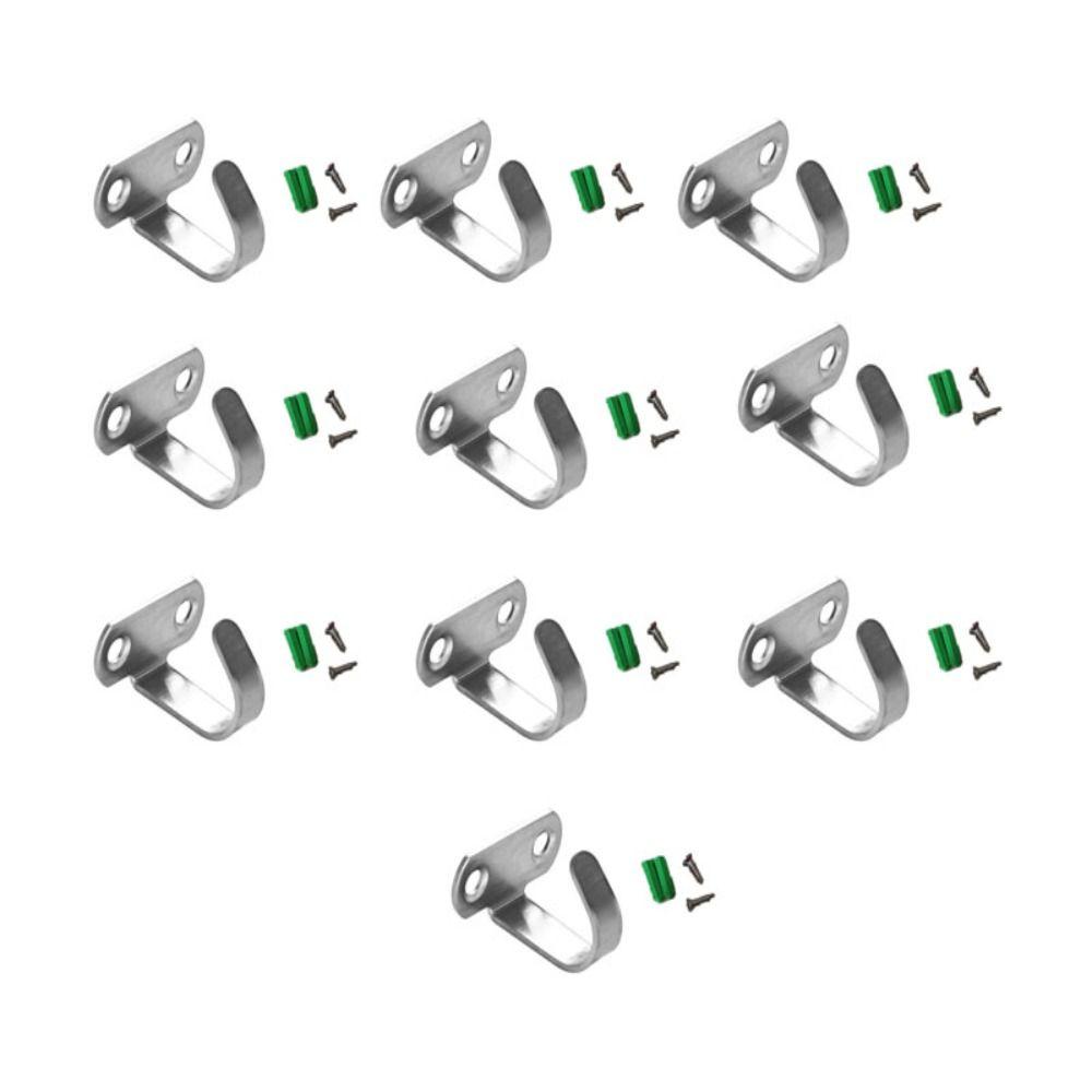 1/10 Pieces Fashion Clothes Hooks Stainless Steel Hangings Single Hooks Top Mounted Hooks  Hotel