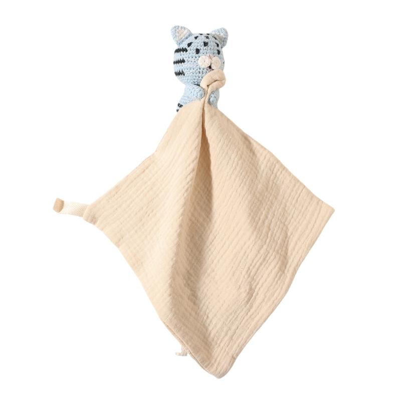 

Cotton Baby Security Blanket Soft Safe Soothing Towel for Sensitive Skin Infant Comfortable Appease Towel for Toddler