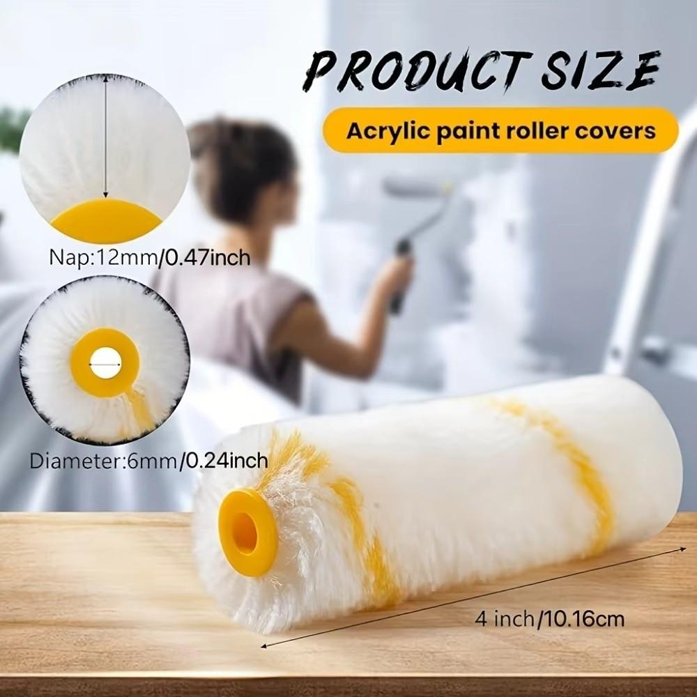1Set/11PCS 4-12 Inch Roller Brush 360° Rotation Wall Repair Brush Paint Roller Kit  Wall Coating
