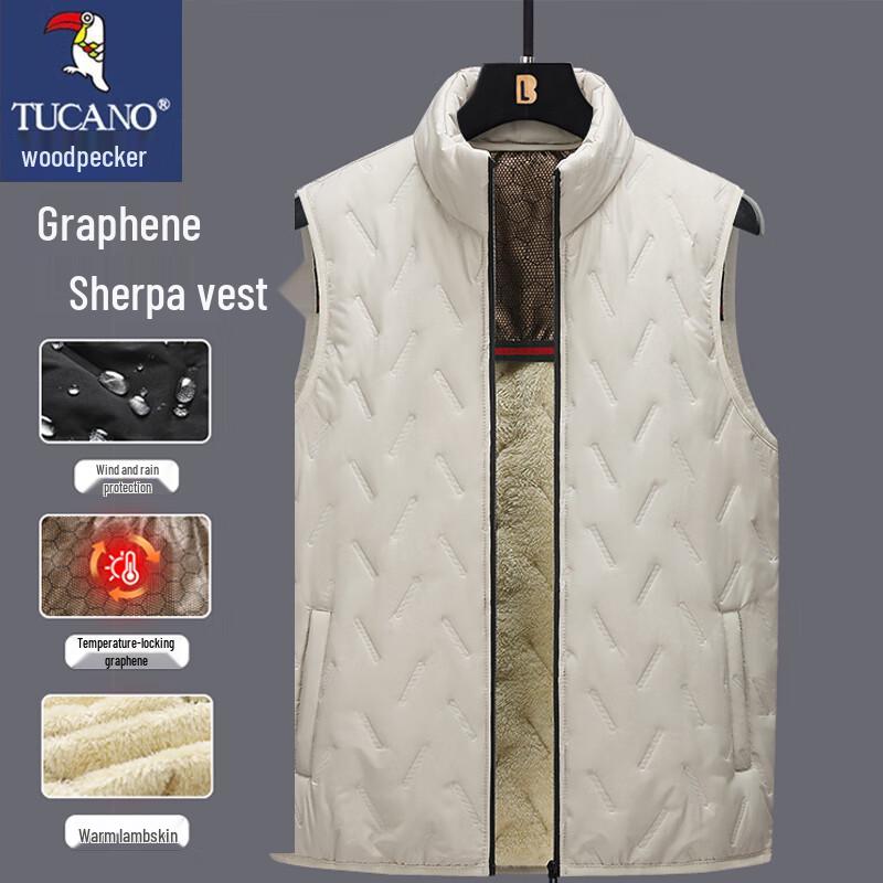 

TUCANO Men s Padded Lambswool Vest 4XL