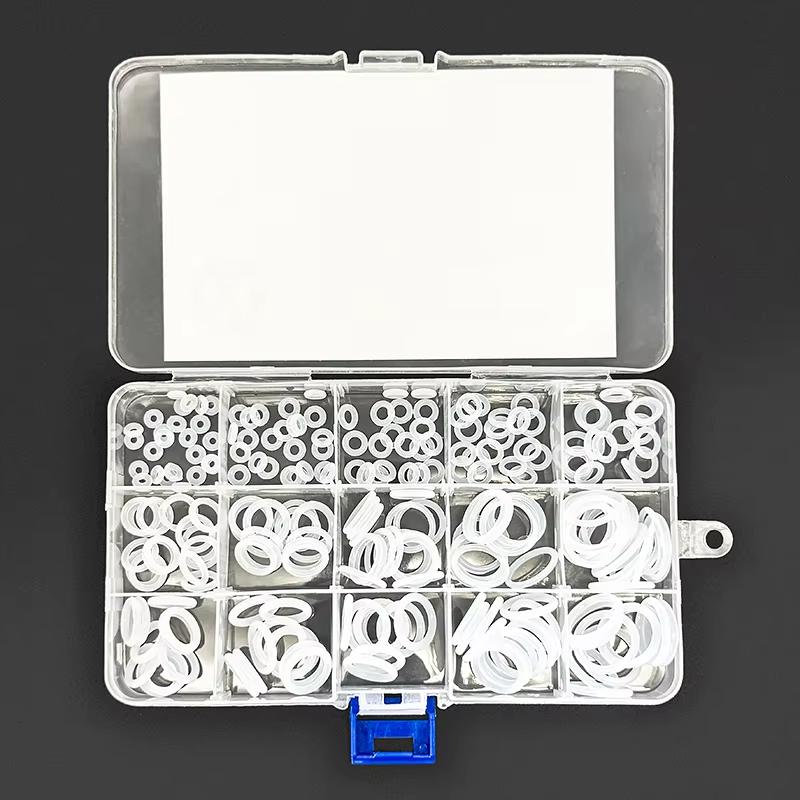 1228Pcs 32Size Clear White Silicone O Rings Assortment Kit With Pick And Hook For Hydraulic Systems Plumbing Repairs Tools