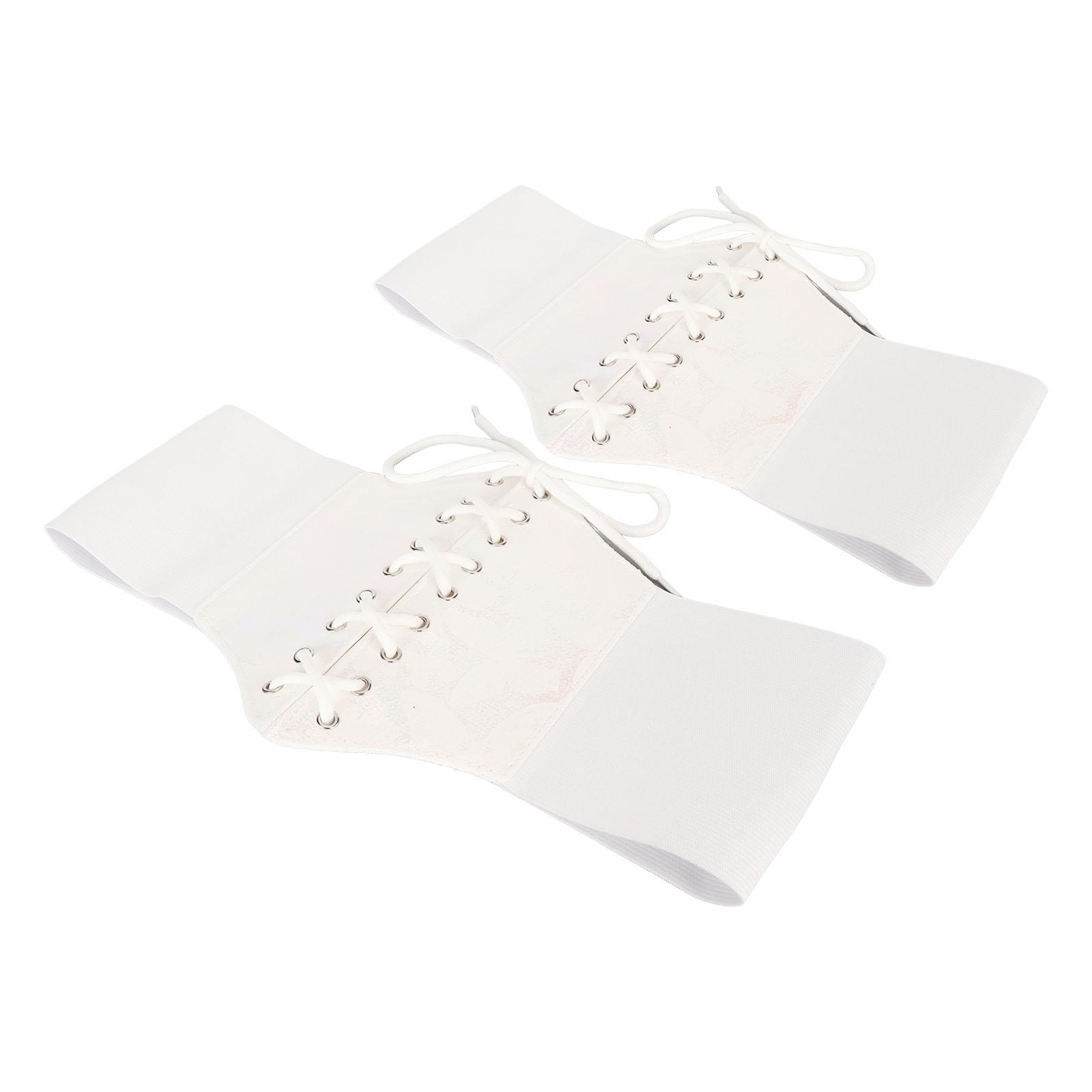 

2 шт. Винтажный корсетный пояс Разноцветный принт с бабочками Регулируемый корсетный пояс из синтетической кожи для платьев рубашек