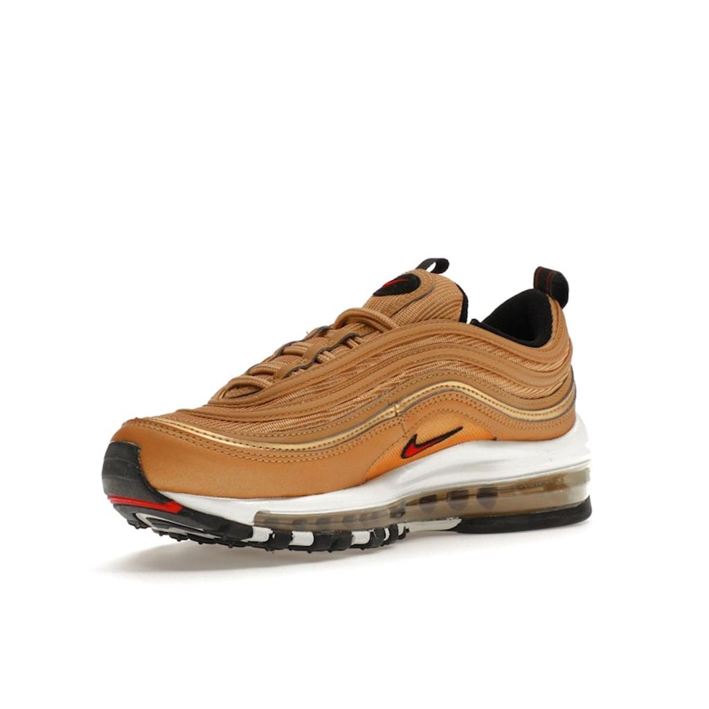 Nike Air Max 97 OG Metallic Gold 2023 Women Sneakers Varsity-Red White Black DQ9131-700