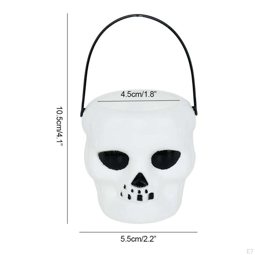 6 Pieces Candy Bucket with Handle Halloween Holder Pot Kettles Cups Pail Party Favors