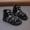 Sandali Romani da Bambina, Sandali Alti con Borchie Primavera Estate Scarpe da Principessa per Bambini