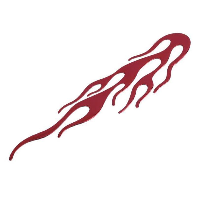 

PVC Soft Rubber 3D Flame Pattern Car Personalized Car Stickers Decals Car Decoration Red