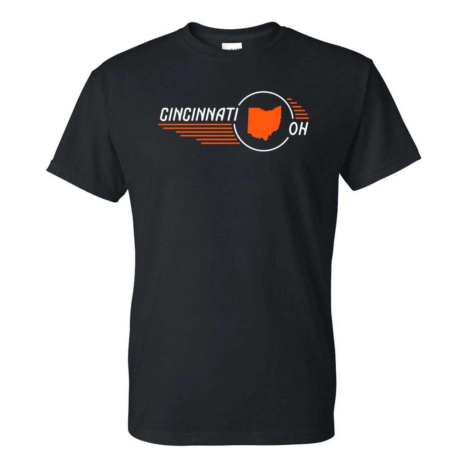 

Cincinnati Retro Roadster - Ohio Vintage Hometown Vacation T Shirt - Black S