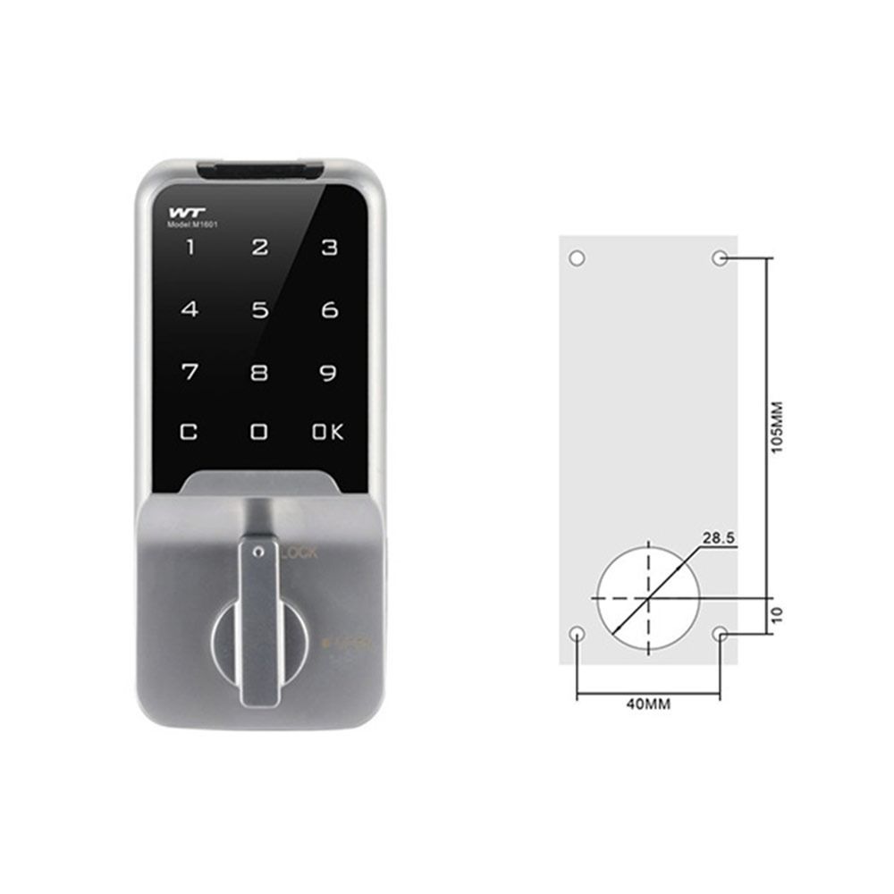 Touch Keypad Keyless Lock Digital Password Lock Smart Cabinet Lock Home Security