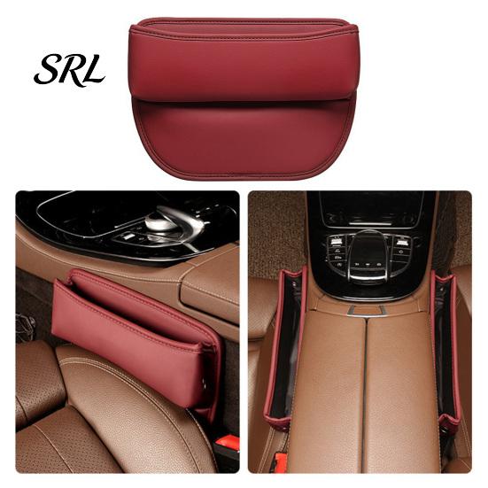 Vehicle Console Storage Box Car Seat Gap Organizer Box, Faux Leather Multifunction Filler for Crevice Side Pocket, Universal Wallet Key Card