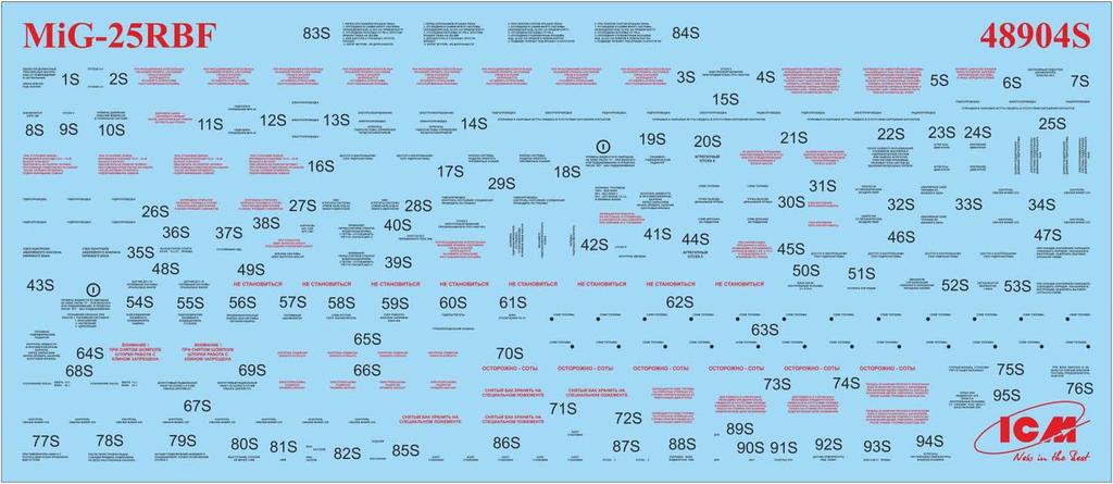 ICM scale Soviet Air Force RBF plastic model kit 48904 1/48 MiG-25