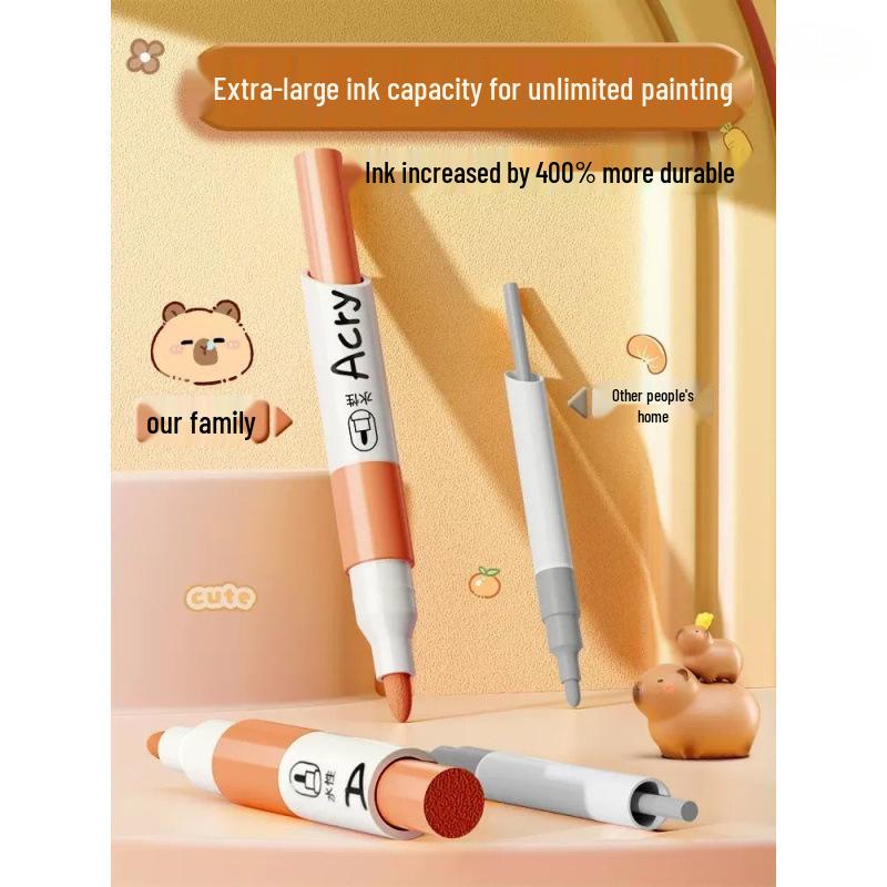 Children's Non-Toxic Washable Watercolor Marker Set - No Bleed, Perfect for Kindergarten
