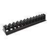 Horse Whip Crop Holder Plastic Horse Whip Rack Wall Mounted for Horse Stables Black