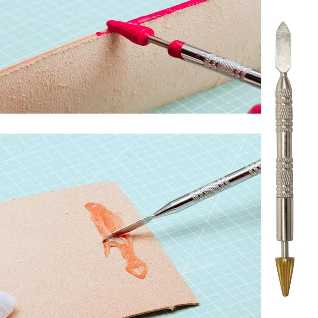 Double-ended Edge Paint Pen Leather Edge Roller Pen Applicator Handmade Belt Finisher Adhesive Edge Sealing Tool