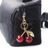 Bag Decoration Delicious Red Cherry Keychain Summer Fruits Cherries Pendant  Car Decoration