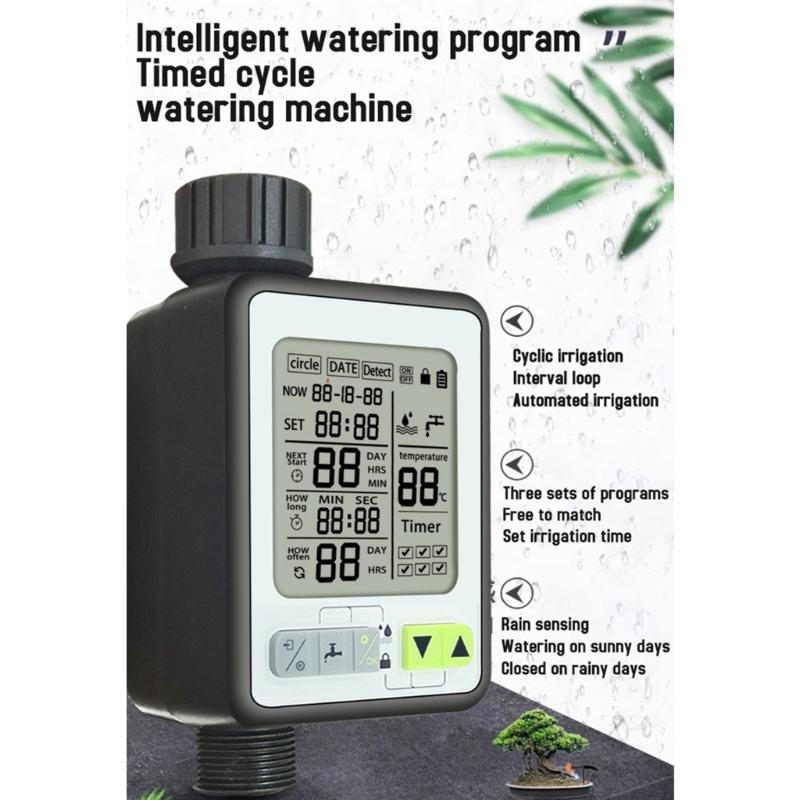Automatic Water Timer Garden Digital Irrigation Machine Intelligent Sprinkler for Outdoor to Save Water&Time