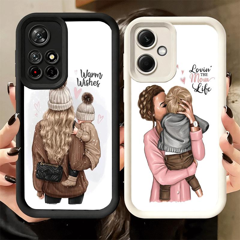 Phone Case for Xiaomi Redmi Note 15 14 13 Pro Plus Baby Mom Girls Shell 12S 11 11S 11T 5G 14S Soft Silicone Funda
