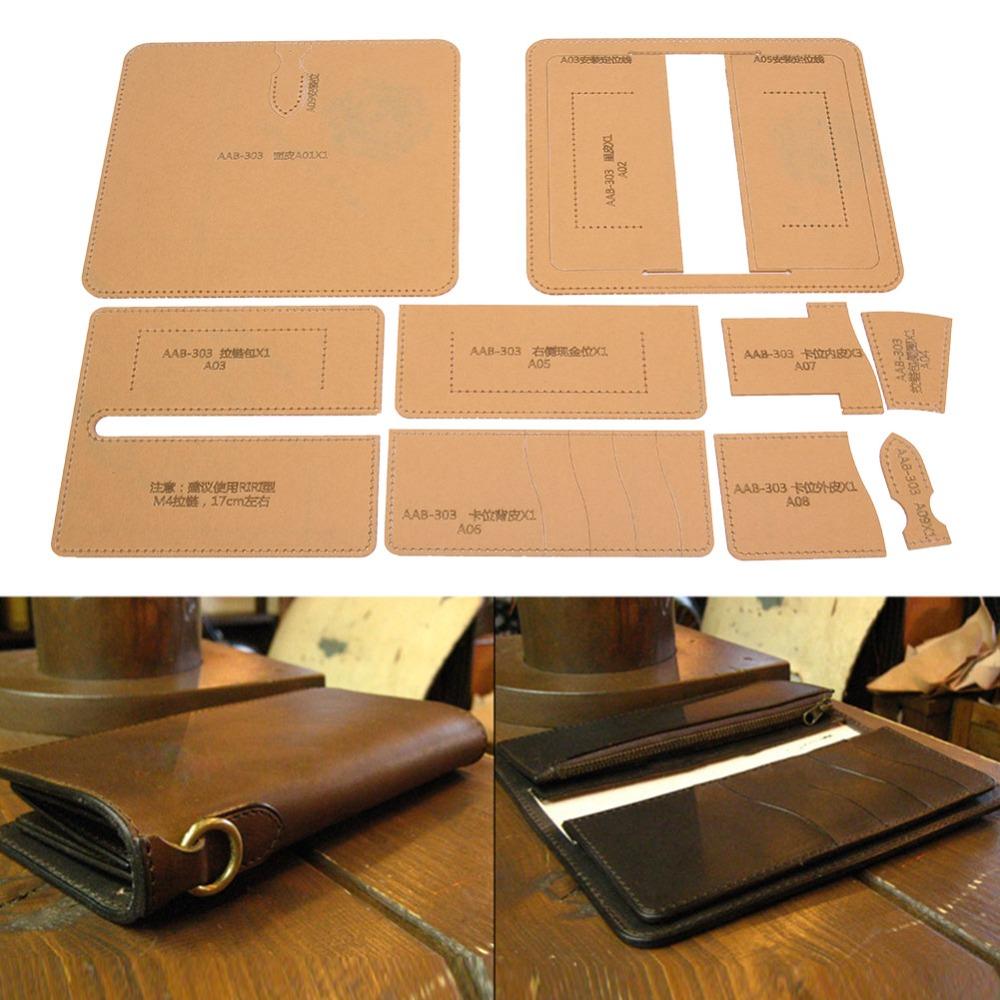 Acrylic Purse Making Template Transparent Leathercraft Template Wallet Stencil Leather Craft