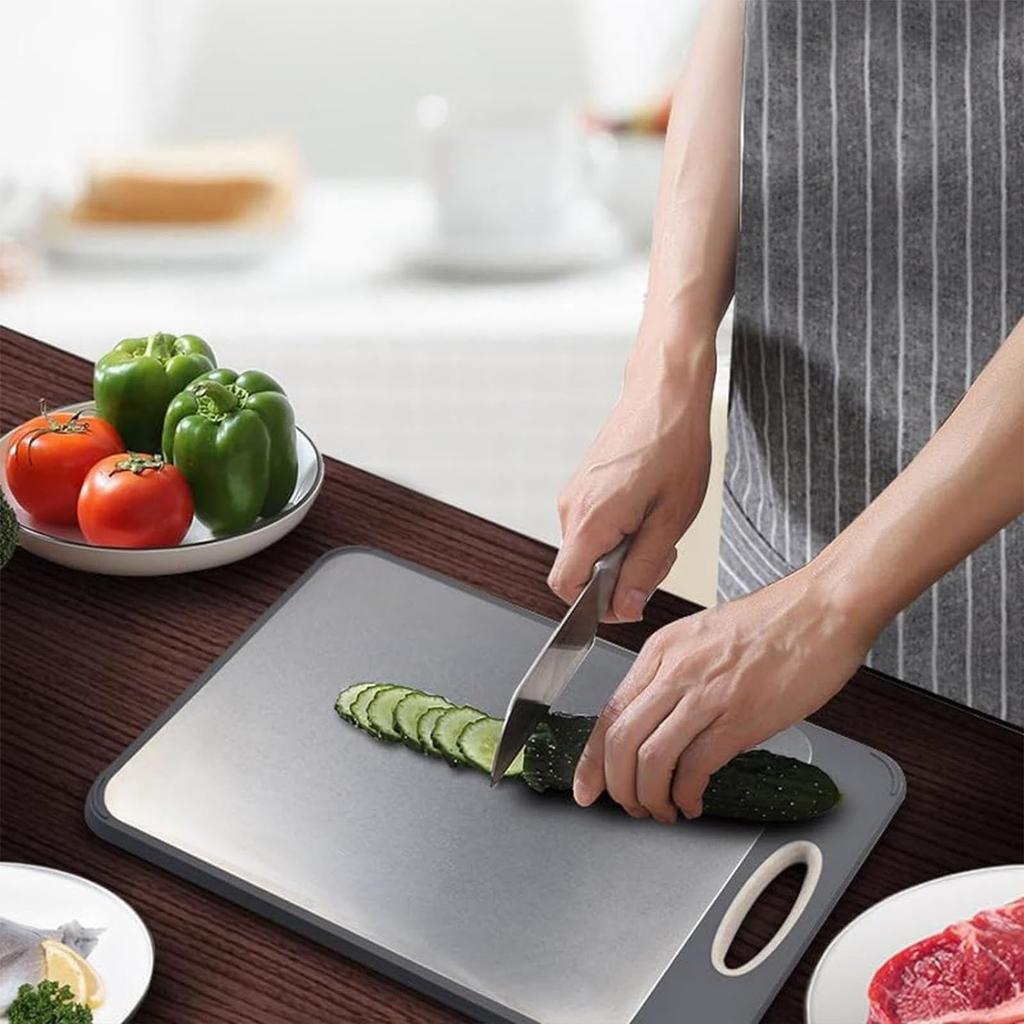 Plastic Stone Cutting Board,, Kitchen Cutting Board, Dishwasher Safe, Easy To Clean And Grip Chopping Boards For Meat Veggies