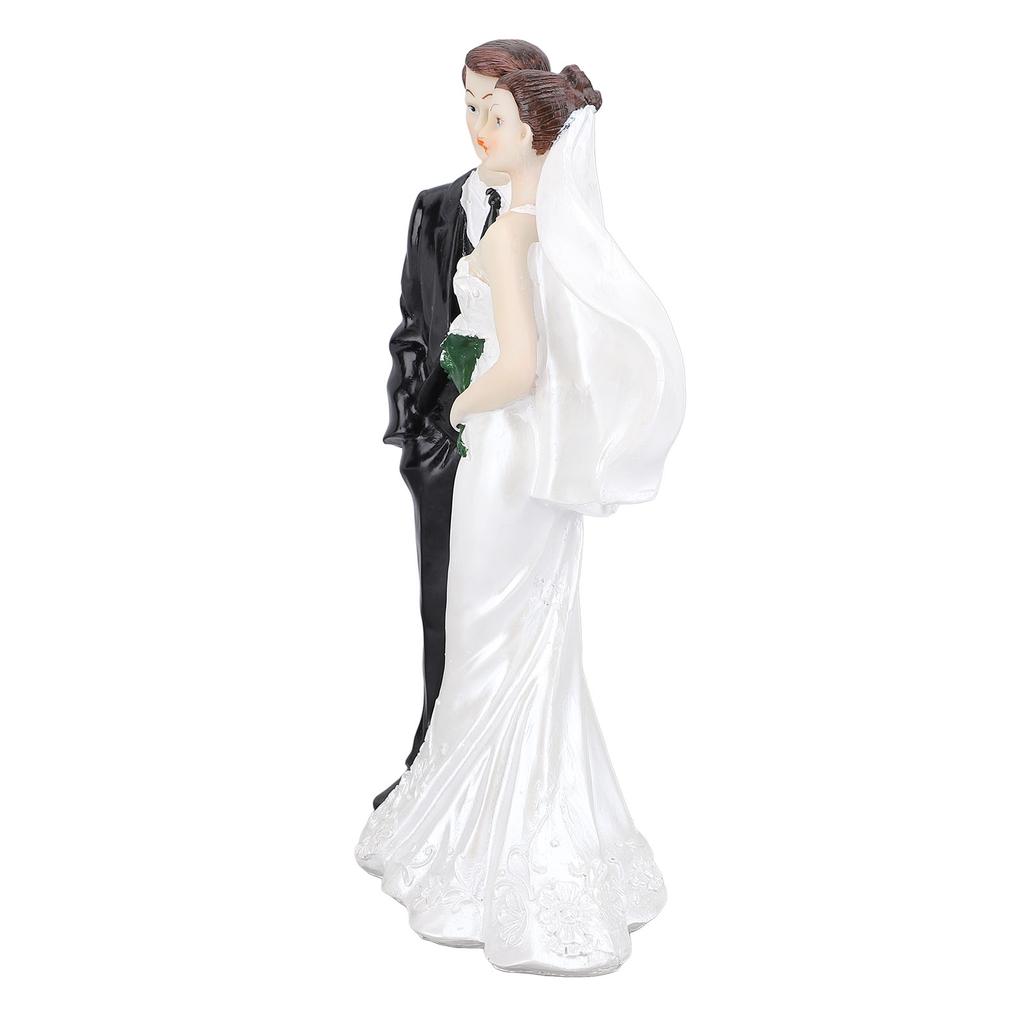 Bride and Groom Statue Romantic Memorable Long Lasting Exquisite Easy To Maintain Wedding Cake Toppe