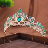 European Baroque Retro Rhinestone Luxurious Bride's Crown Headwear Wedding Dress  Princess Hair Crown  Dress Accessories