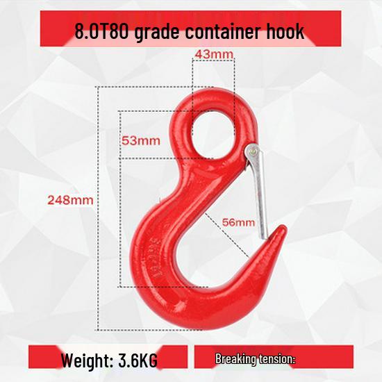 Universal Swivel Clevis Hook for Hoist Crane Rigging and Lifting