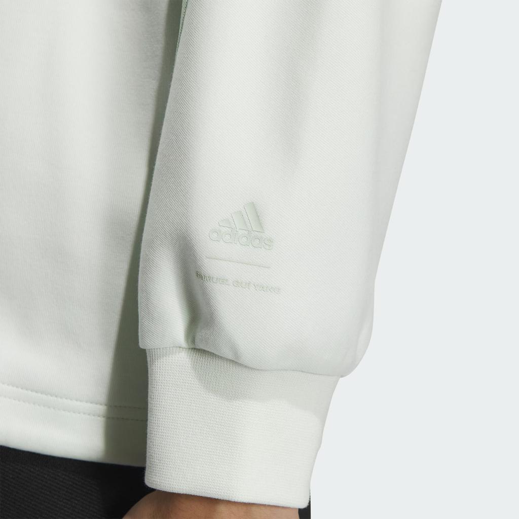 Adidas X Yang Guidong Collaboration FW23 Half-Zip Pullover Jacket Unisex Jacket Linen-Green JE1121
