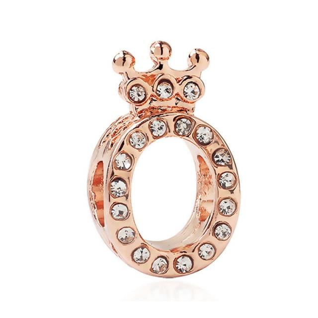 Подвеска из розового золота с цветком в виде листа и короны в виде сердца — фото 12