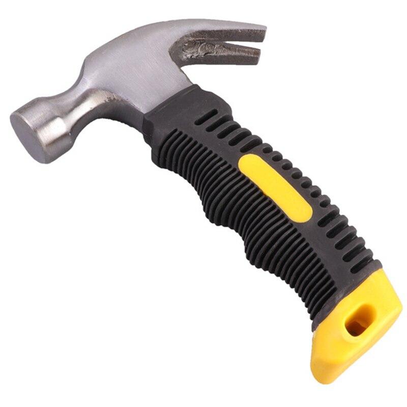 

25MM Multifunctional Mini Ramshorn Hammer 160 mm Engineering Handle Lightweight Portable Carpentry Window Breaking Hand Tools Home 1PC