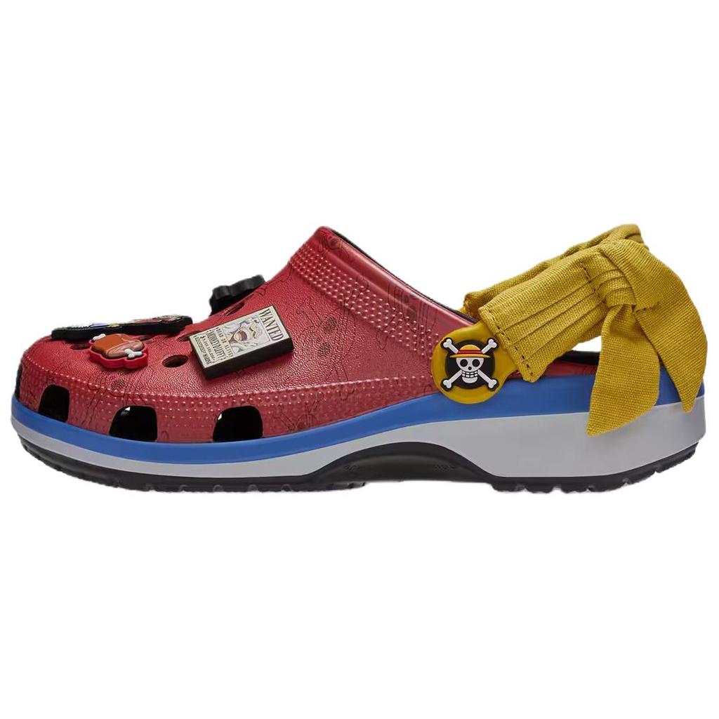One Piece X Crocs Classic Clog Luffy Unisex Sneakers Red Mulit-Color 212125-90H