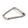 [World Accessories Carmelo] Chain Bracelet Plate Sterling Silver 925 Women's Good Vibrations