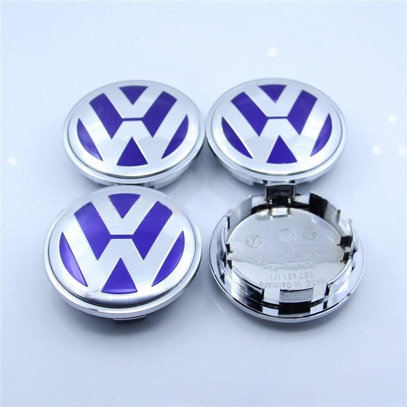 

2026 Hot For Volkswagen VW 4pcs 65mm Car Wheel Center Cap Hub Covers Badge 3D Sticker For Volkswagen Polo Golf-4 5 6 7 MK5 MK6 M