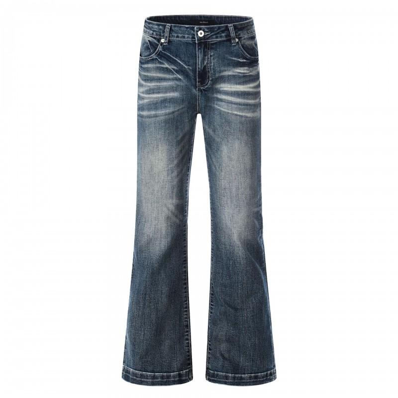 Women Men Vintage Washed Distressed Slim
