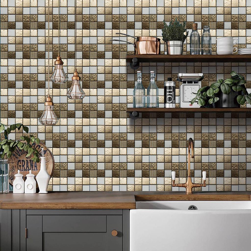 20 Stück 3D Kristall Fliesenaufkleber DIY Selbstklebende Wandaufkleber