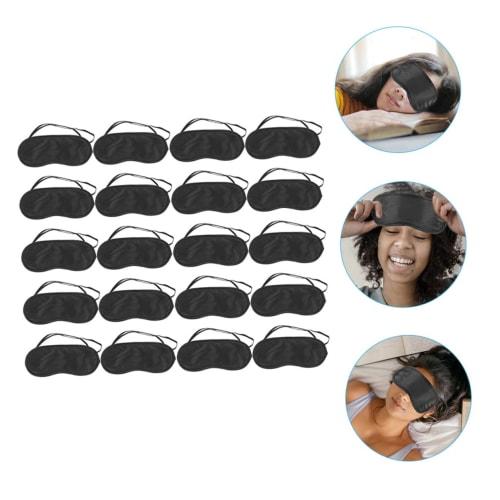 20-Piece Disposable Eye Masks for Girls, Sleeping Eye Masks, Eye Shade Masks, Night Eye Covers, Silk Eye Masks, Recommended Eye Masks for Kids