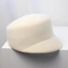 Winter Thick 100% Wool Fedoras Hat Women's British Short Brim Wool Felt Equestrian Hat Japanese Ins Niche Warm Berets Visors Cap