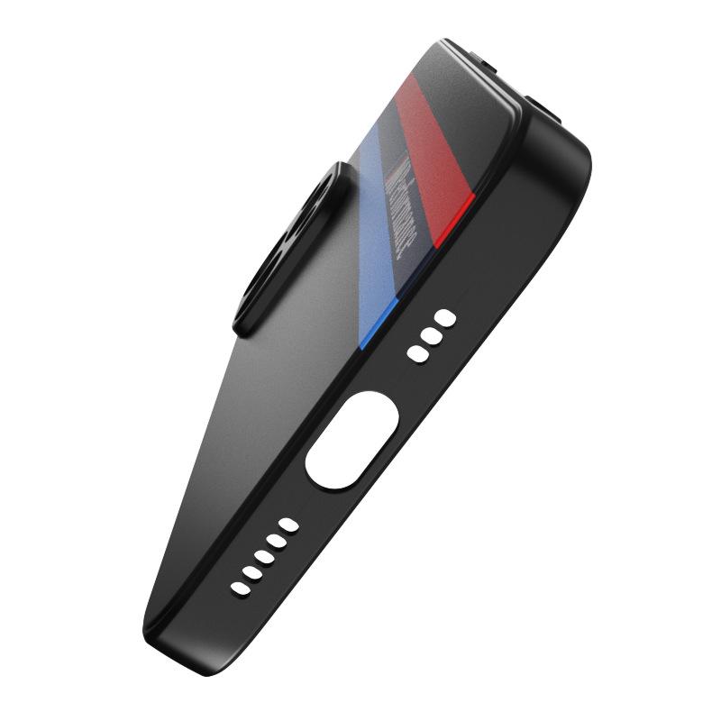 Trendy pruhovaný kryt na telefon pro iPhone 16/15/14/13/12/XS/X Pro/Max/Mini