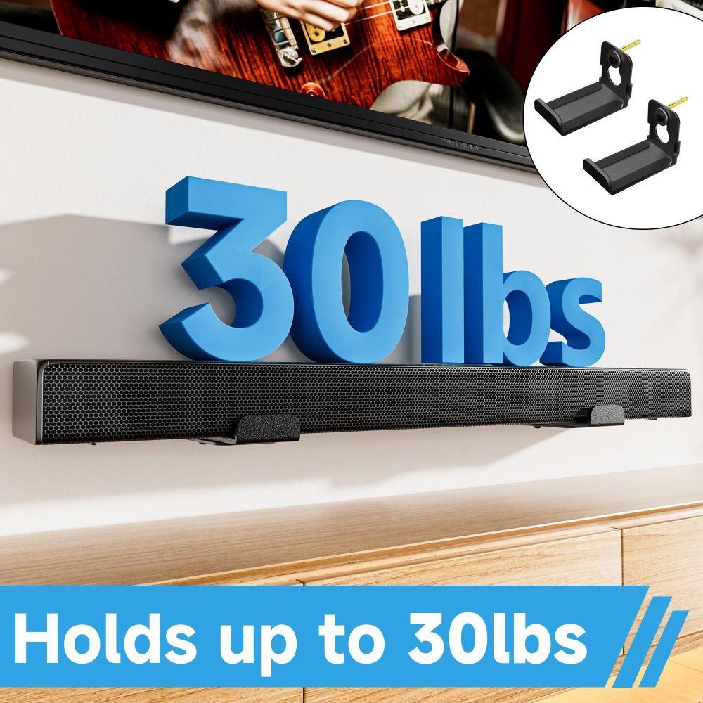 2pcs Space Efficient Speaker Wall Mount Heavy Duty Speaker Holder Floating Rack  Home Theater