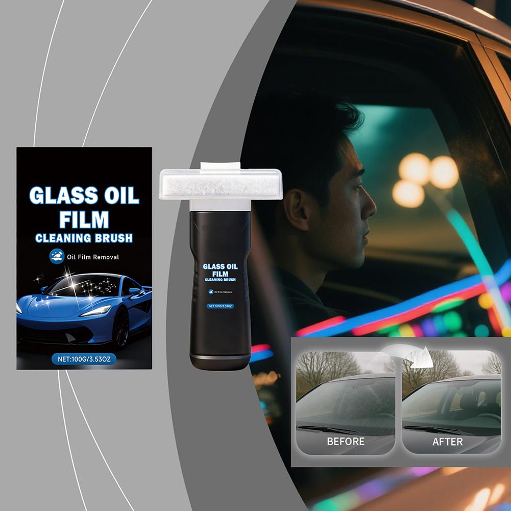 Bilglasoljefilmborttagare Glas Bilfönsterfläckborttagare Djuprengöring Utan att Skada Glas Rengör Snabbt Tar Bort Oljefilm