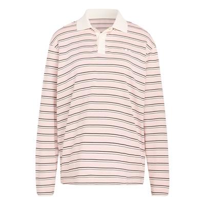 Hauts pour femmes Originales Polo rayé surdimensionné à manches longues KU8351