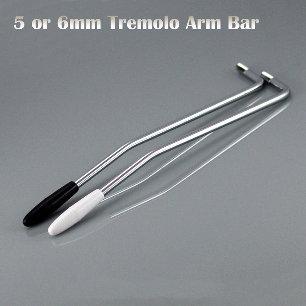 Guitar Thread Tremolo Arm 2 Color Electric Guitar Tremolo Arm 5/6mm Whammy Bar with Tip Metal Guitar Single Tremolo Arm