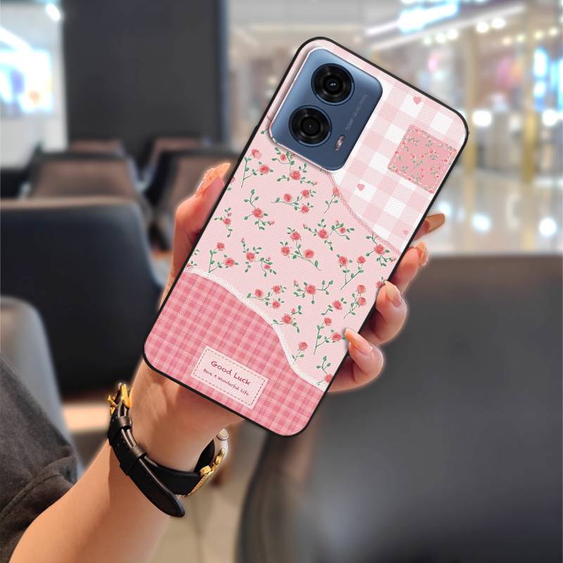 Waterproof Anti-knock Phone Case For MOTO G24 Power Back Cover Phone Pouch Fashion Design Graffiti Dirt-resistant Cute
