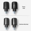 Motorcycle Crash Bar Anti-Fall Head: Rubber-Aluminum with Spring Buffer 