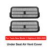 For Tesla Model 3 Y Juniper Highland 2025 2026 Under Seat Rear Air Vent Protect Cover Anti-block Backseat Outlet Grille Mesh